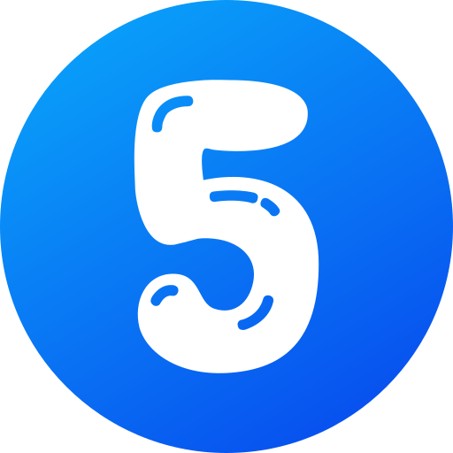 Five free icon Five free icon