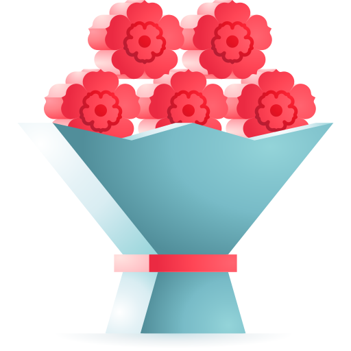 ramo de flores icono gratis