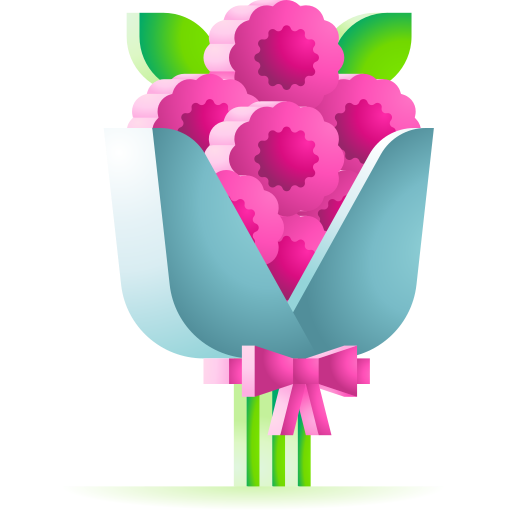 ramo de flores icono gratis