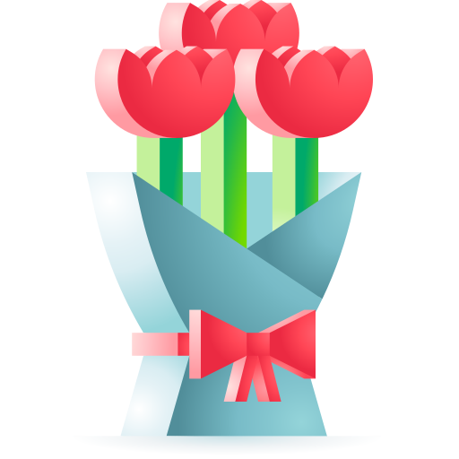 ramo de flores icono gratis