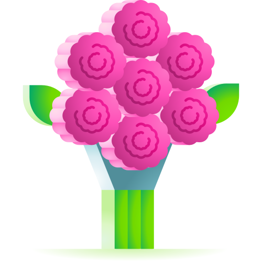 ramo de flores icono gratis