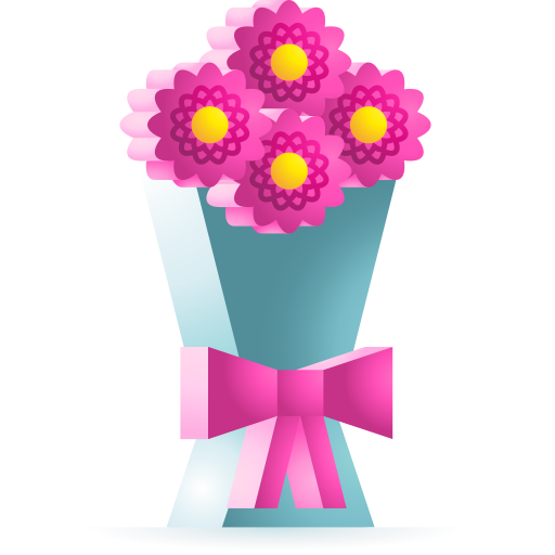 ramo de flores icono gratis