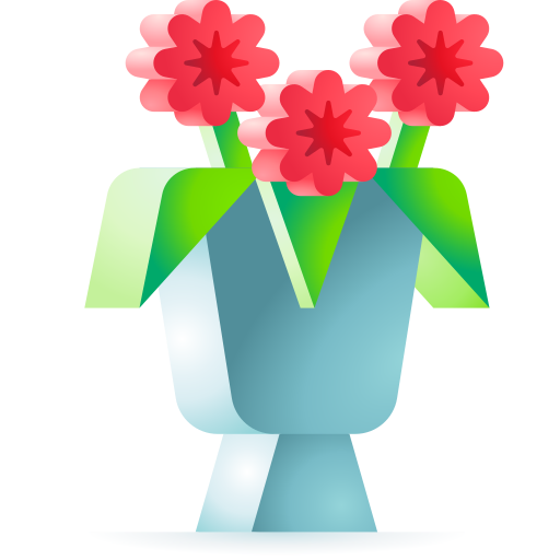 ramo de flores icono gratis