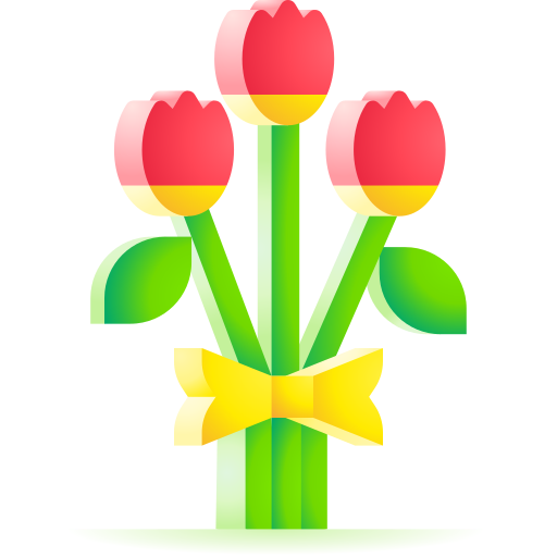 ramo de flores icono gratis