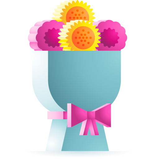 ramo de flores icono gratis