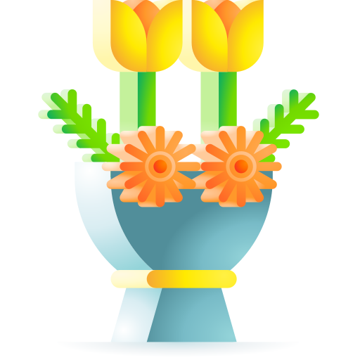 ramo de flores icono gratis