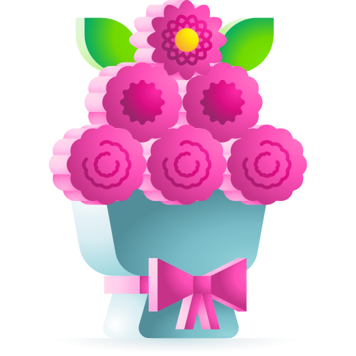 ramo de flores icono gratis