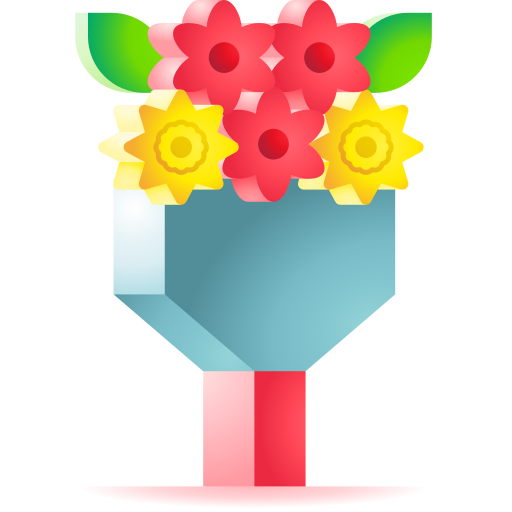 ramo de flores icono gratis