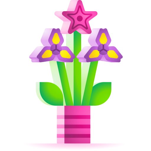 ramo de flores icono gratis