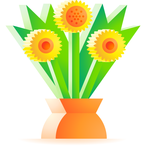 ramo de flores icono gratis