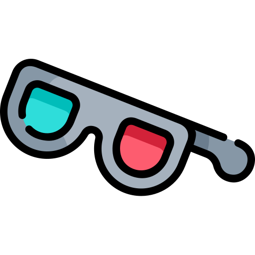 gafas 3d icono gratis