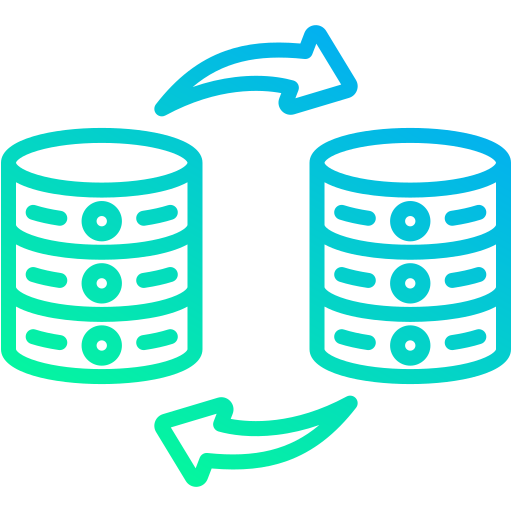 transferencia de datos icono gratis