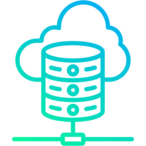 base de datos en la nube icono gratis