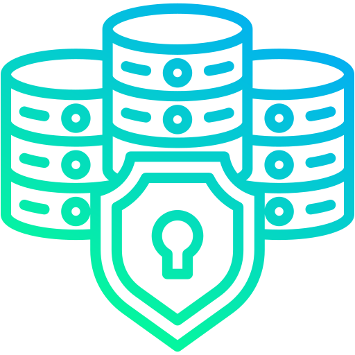seguridad de datos icono gratis