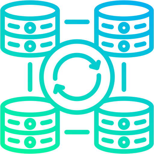 sincronización de datos icono gratis