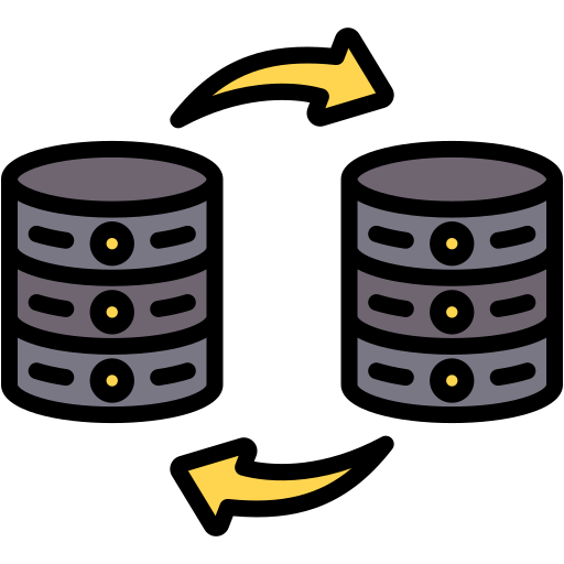 transferencia de datos icono gratis