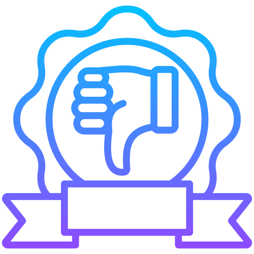 Reputation loss free icon
