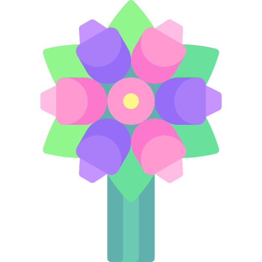 ramo de flores icono gratis