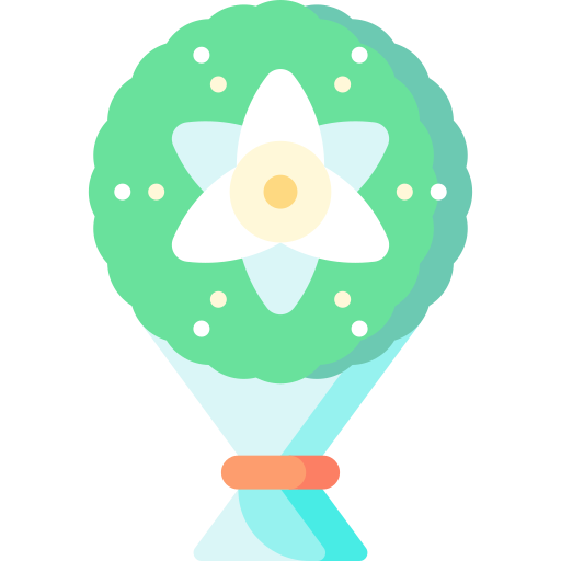 ramo de flores icono gratis