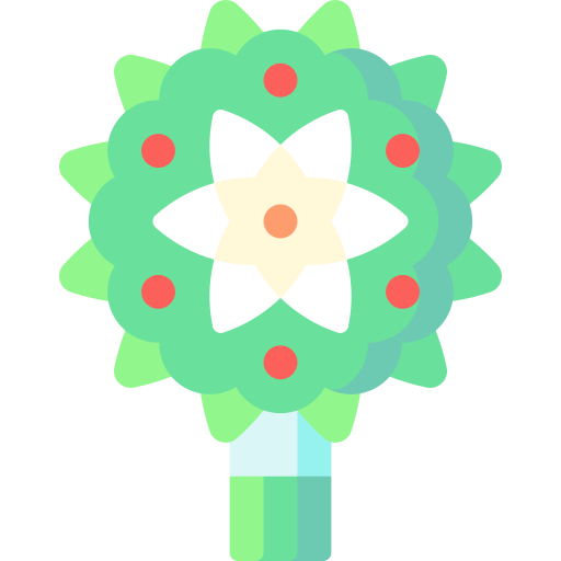 ramo de flores icono gratis