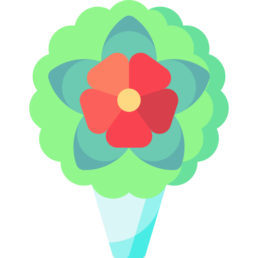 ramo de flores icono gratis