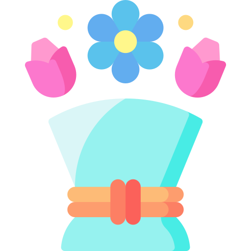 ramo de flores icono gratis