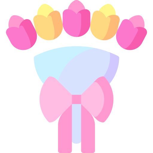 ramo de flores icono gratis