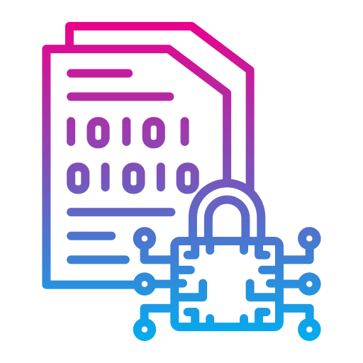 cifrado de datos icono gratis