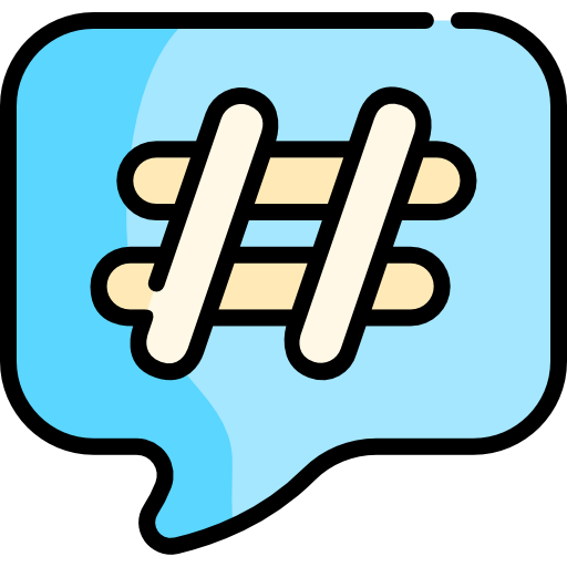hashtag kostenlos Icon
