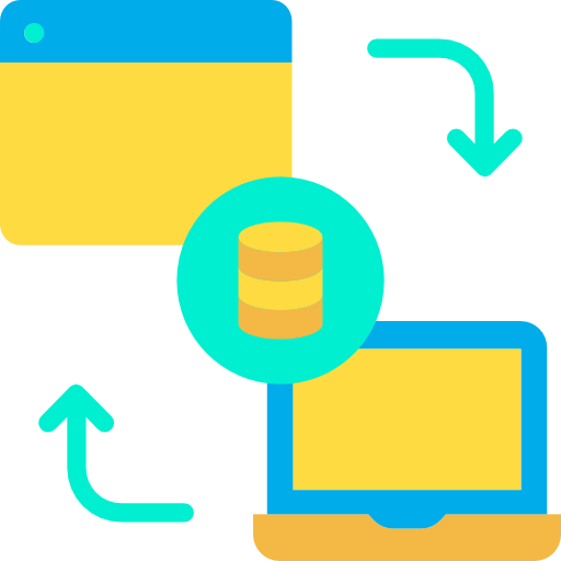 transferencia de datos icono gratis