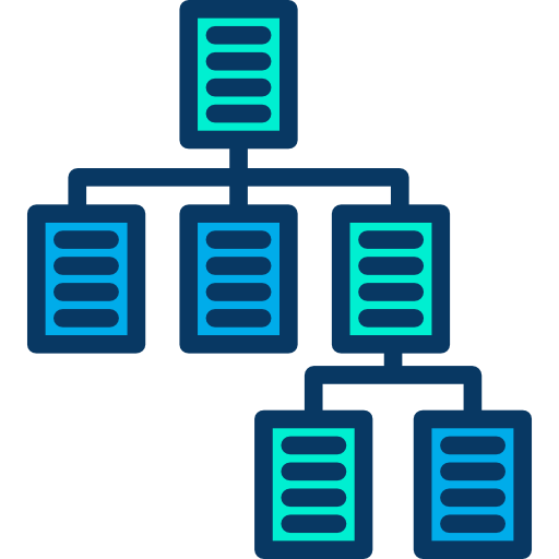 estructura jerarquica icono gratis