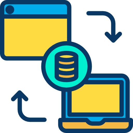 transferencia de datos icono gratis