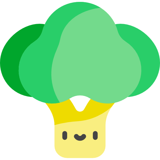 Broccoli Kawaii Flat icon