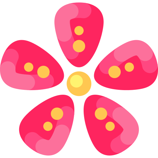 flores asiáticas icono gratis
