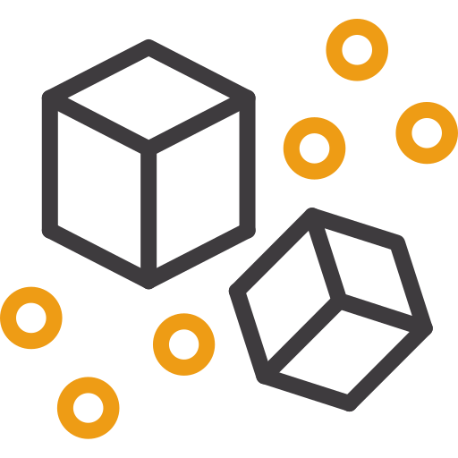 cubo de açúcar grátis ícone