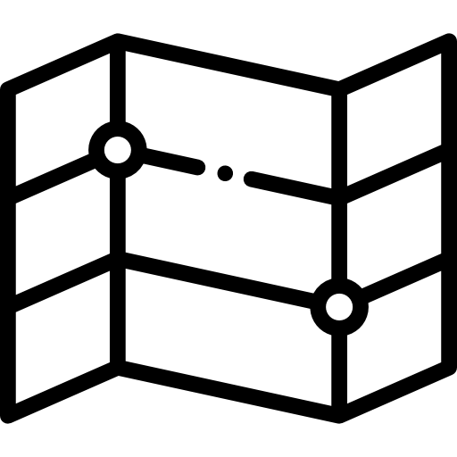 mapa de la calle icono gratis