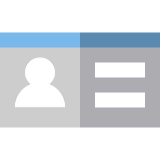 tarjeta de identificación icono gratis