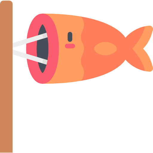 bandera de pescado icono gratis