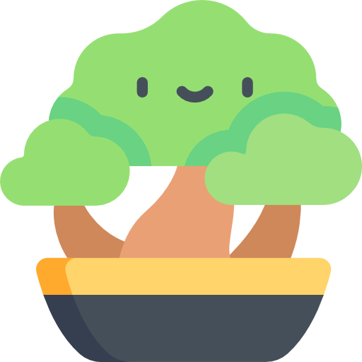 Bonsai Kawaii Flat icon