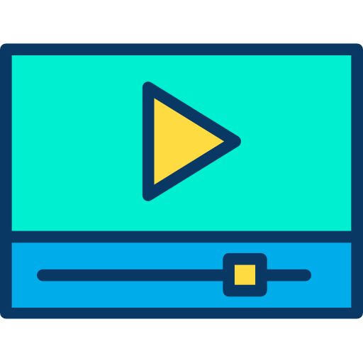 reproductor de video icono gratis