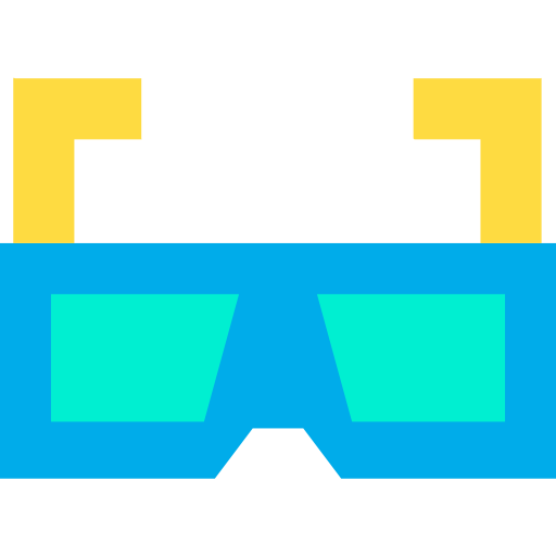 gafas 3d icono gratis