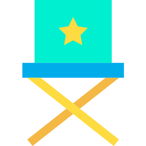 silla de director icono gratis