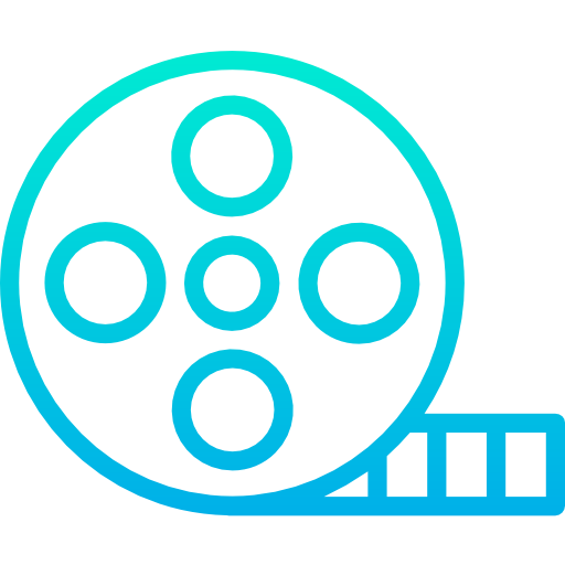 carrete de película icono gratis