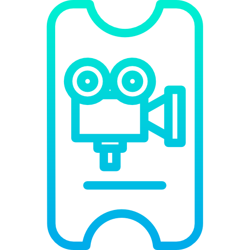 entrada de cine icono gratis