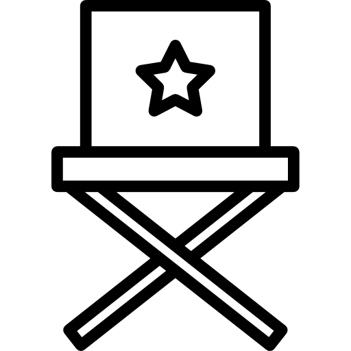 silla de director icono gratis