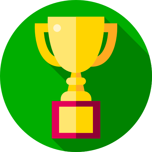 Trophy Flat Circular Flat Icon