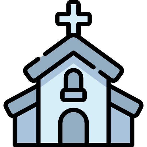 Church Kawaii Lineal color icon