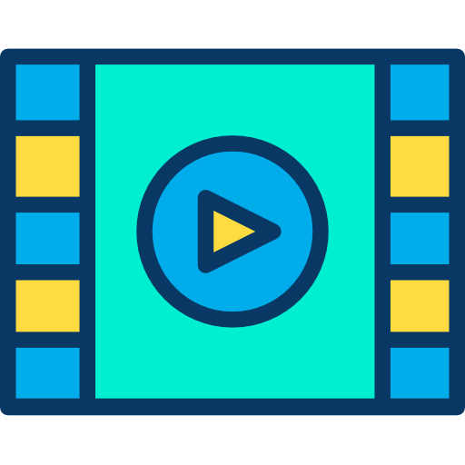 reproductor de video icono gratis