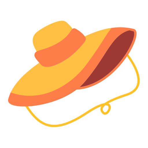 sombrero de verano icono gratis