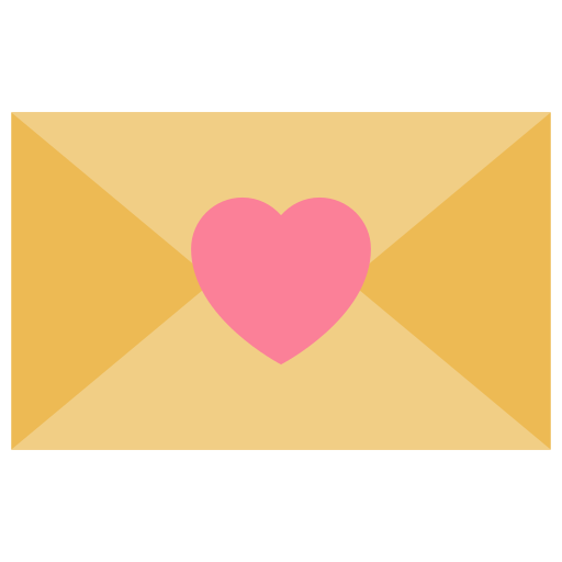 carta de amor icono gratis